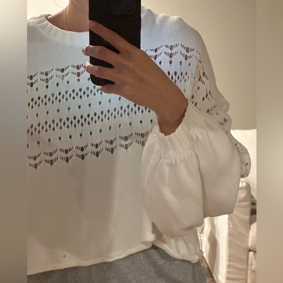 Urban Outfitters White Cotton Sweater, Medium - Picture 7 of 7
